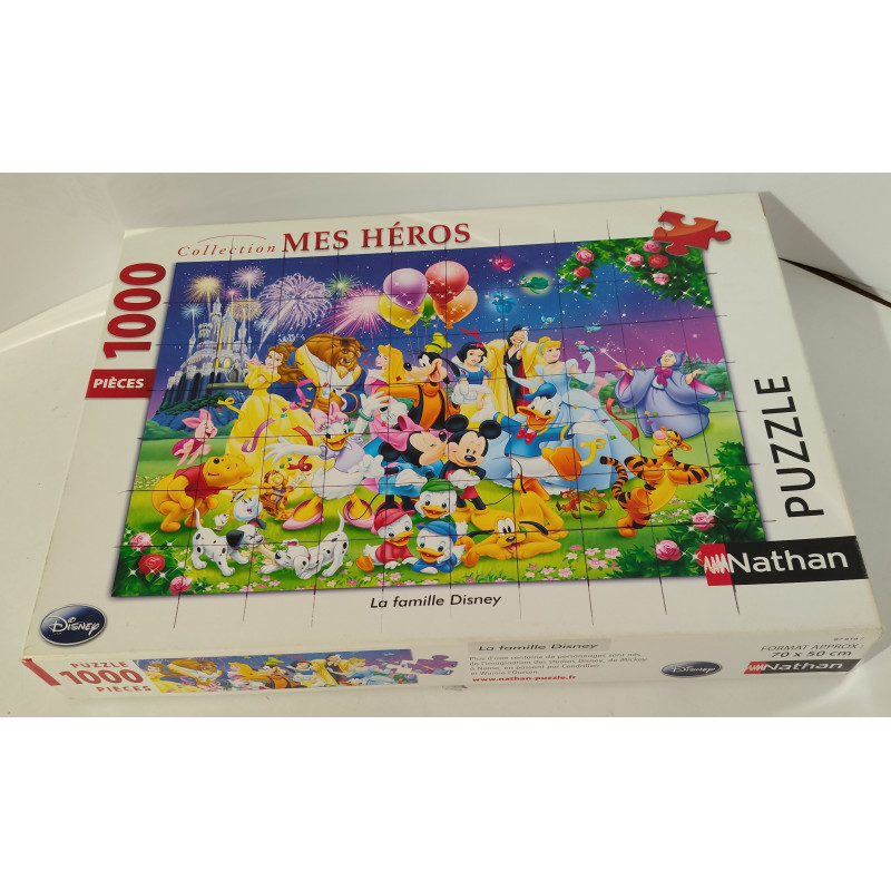 Puzzle 1000 pièces - Famille Disney - Nathan