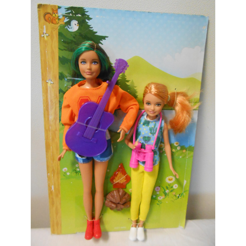 barbie sisters camping fun