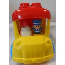 Bus Clementoni Clemmy + Personnage et 10 cubes souples