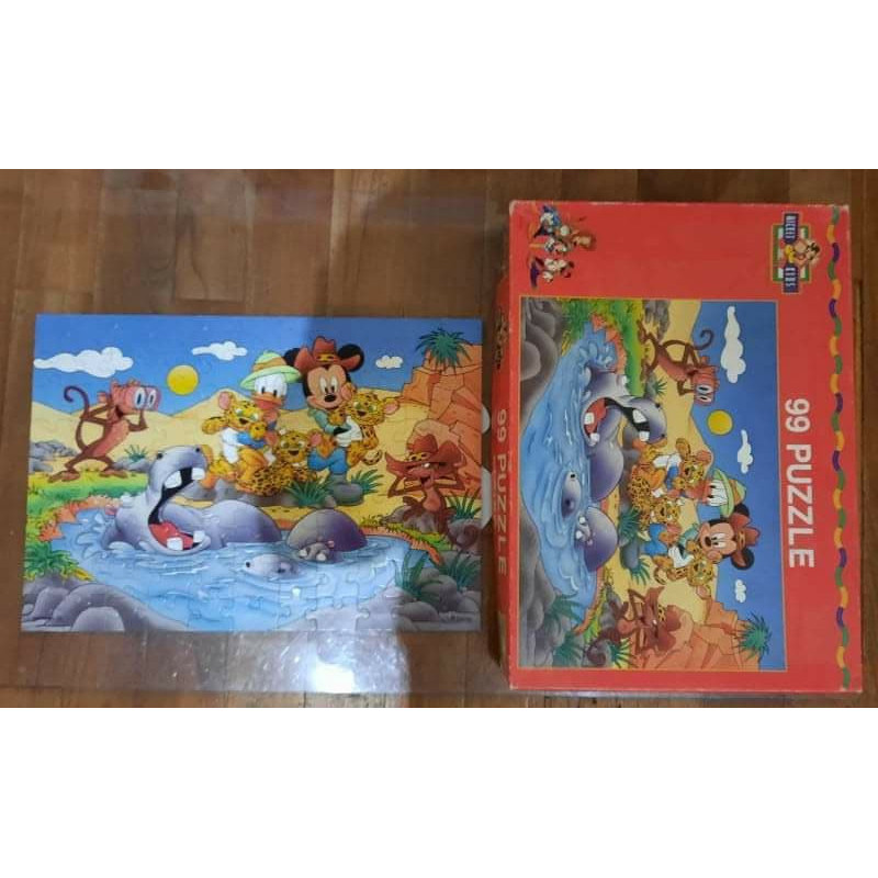 Puzzle Mickey en Safari