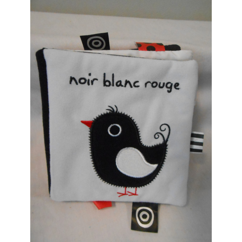 Livre d'éveil noir blanc rouge