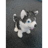 Peluche loup gris et blanc