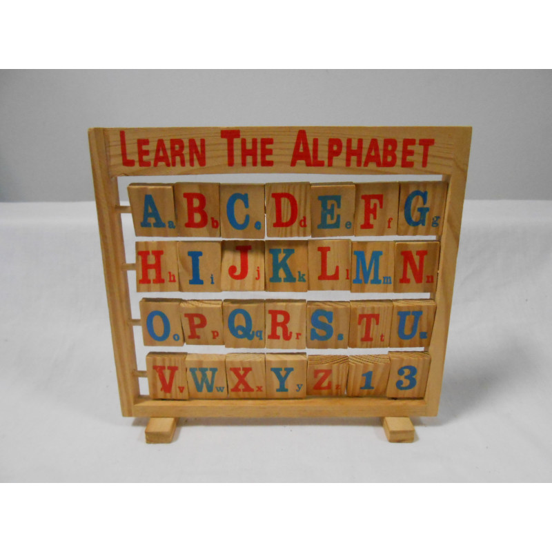 Abécédaire en anglais en bois