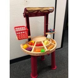 Marchande Berchet avec panier et 16 accessoires