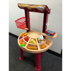 Marchande Berchet avec panier et 16 accessoires