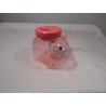Tirelire cochon en plastique rose